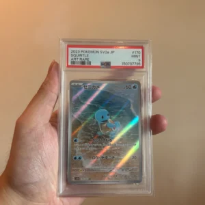 PSA 9 Squirtle AR 170/165 Pokémon Card 151 SV2a – Japanese